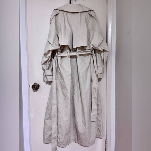 Zara Waxed Cotton Duffel Coat XS Sand 4391/870 Tag Included - Picture 6 of 9